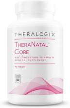 Theralogix TheraNatal Core - Suplemento vitamínico preconcepción - 90 comprimidos