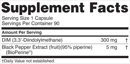 Nugenix Essentials DIM 305 mg con BioPerine – 90 Cápsulas – Image 6