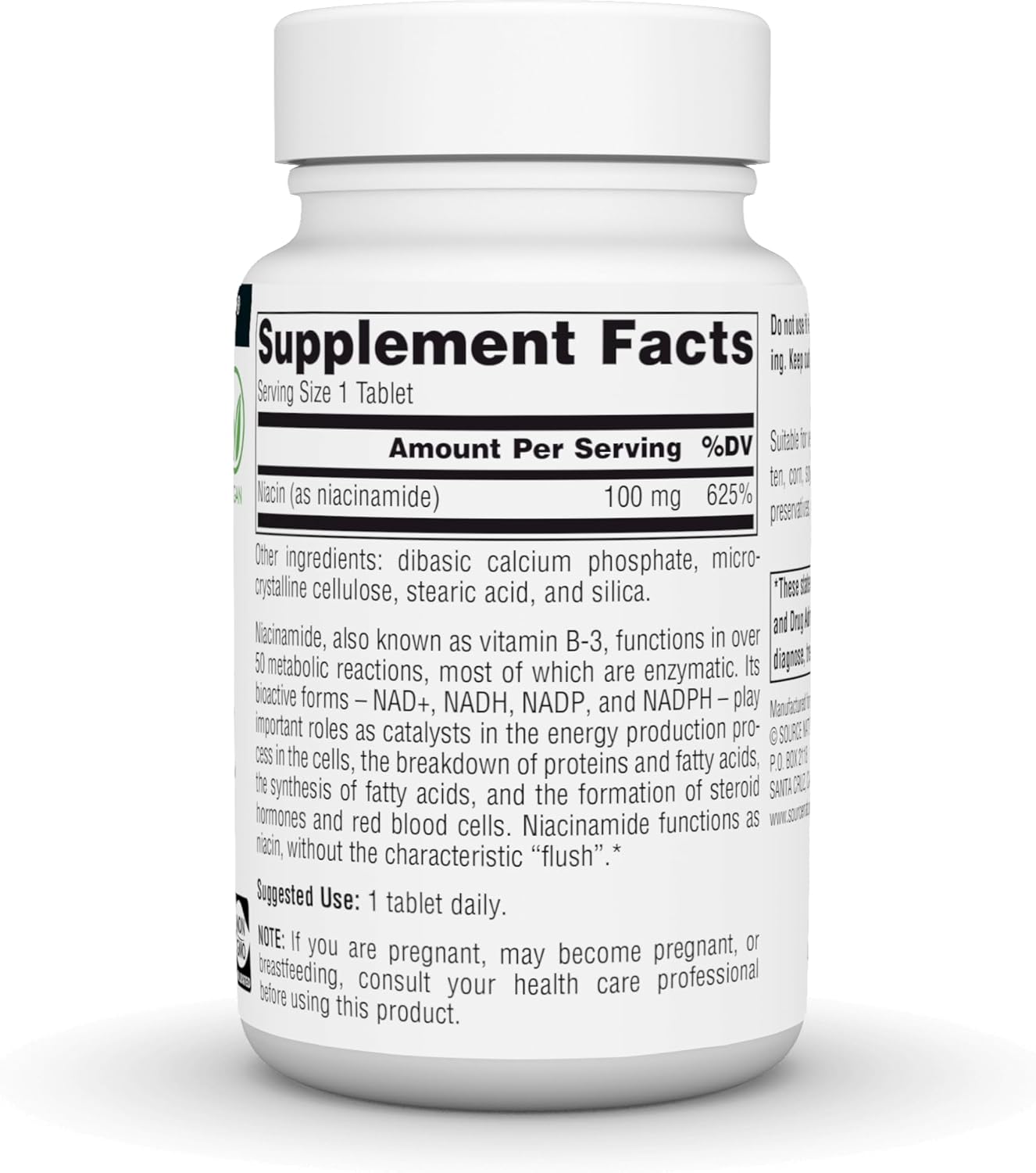 Source Naturals Niacinamida B-3, 100 mg, 250 comprimidos