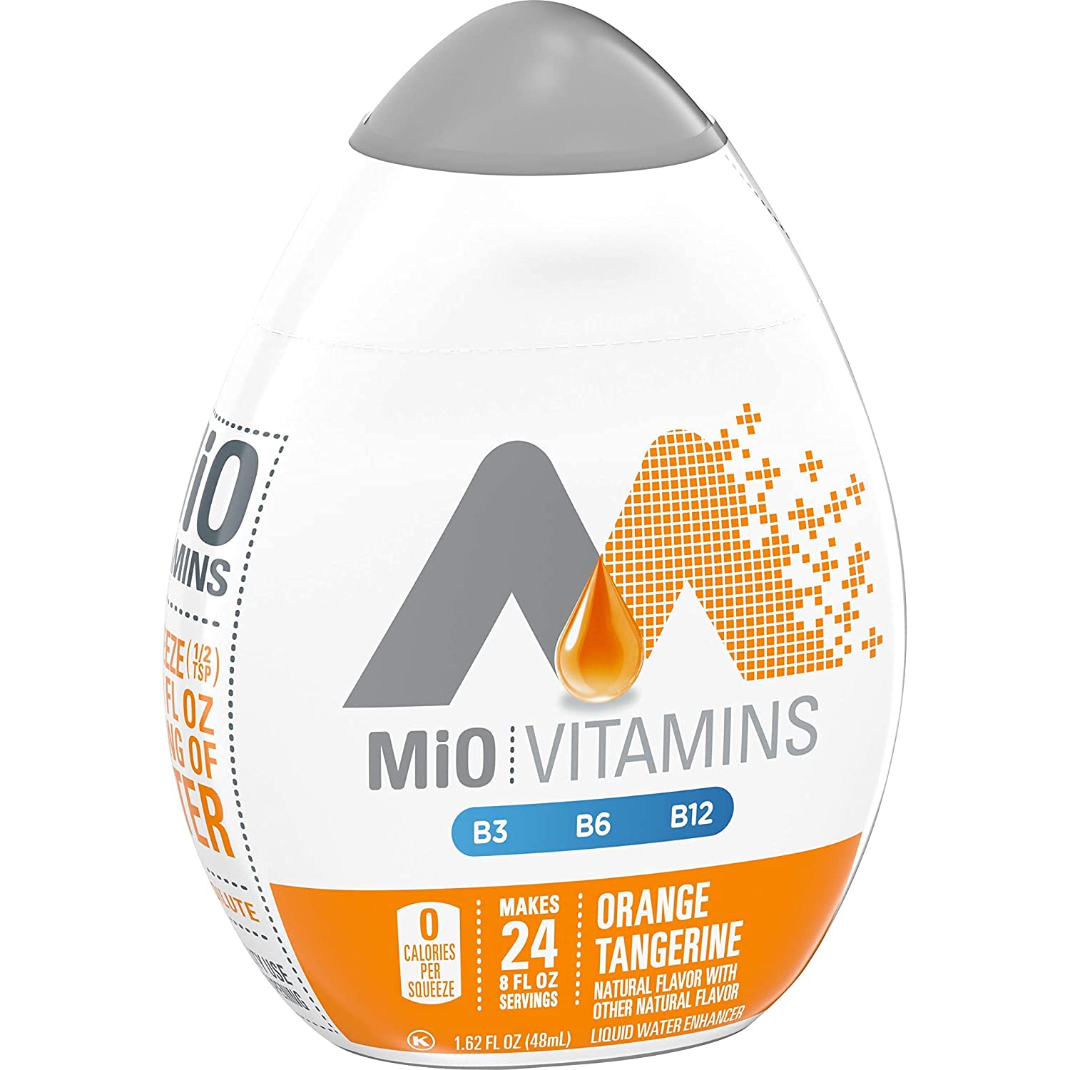 MiO Vitamins - Liquid Water Enhancer with Vitamins, Orange Tangerine, 4 Count 1.62 fl oz Bottles