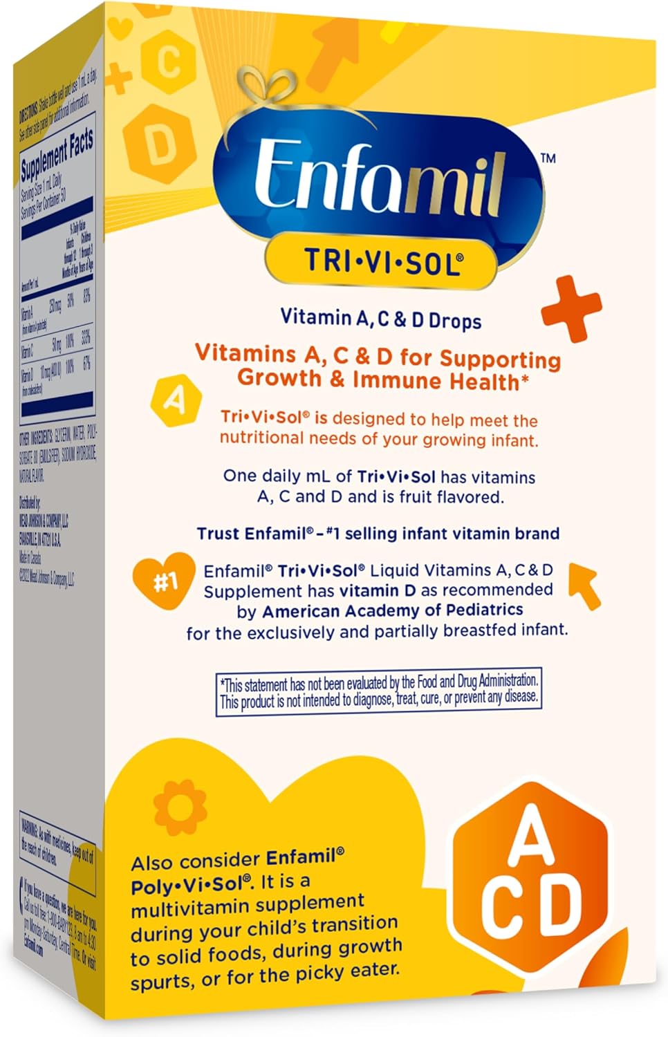Enfamil Tri-Vi-Sol Gotas Multivitamínicas para Bebés, 50 ml