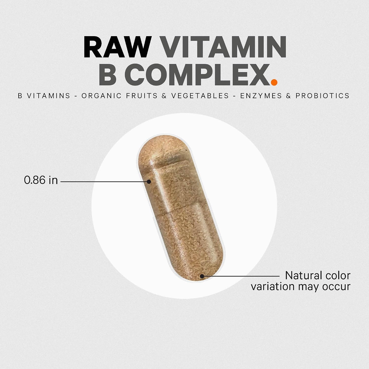 Codeage Raw Vitamin B-Complex - Complejo de Vitaminas B con Probióticos y Enzimas - 60 Cápsulas