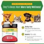 Ziggy Marley's USDA Organic Reishi Mushroom Powder para Perros y Gatos – 90g