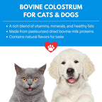 Calostro Bovino Bioactivo para Perros y Gatos - Suplemento en Polvo 240g (480 porciones)