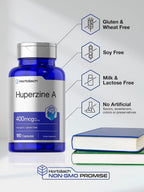 Horbäach Huperzina A 400 mcg – 180 Cápsulas – Complemento Alimenticio No Transgénico Sin Gluten