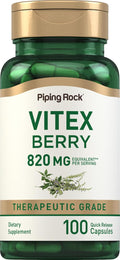 Piping Rock Vitex (Sauzgatillo) 100 Cápsulas - Suplemento para Mujeres