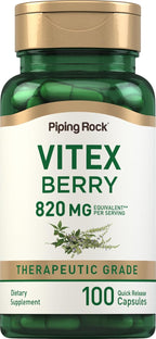 Piping Rock Vitex (Sauzgatillo) 100 Cápsulas - Suplemento para Mujeres
