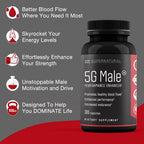 Supernatural Man 5G Male – Suplemento Natural para Hombres con Ginseng, Ajo, Ginkgo, Jengibre y Vitamina D – 30 Cápsulas