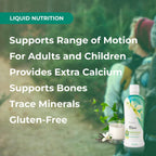 Youngevity Beyond Osteo-FX Líquido - Calcio y Magnesio 1200/300 mg + Vitamina D3, Zinc, MSM, Glucosamina + 77 Minerales Traza - Suplemento para Huesos (Paquete de 4 x 946 ml)