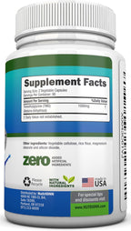 NutriONN TMG Trimetilglicina 1000mg - 180 Cápsulas - Betaína Anhidra Pura