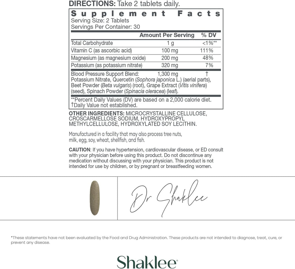 Shaklee Tensión Arterial – 60 comprimidos