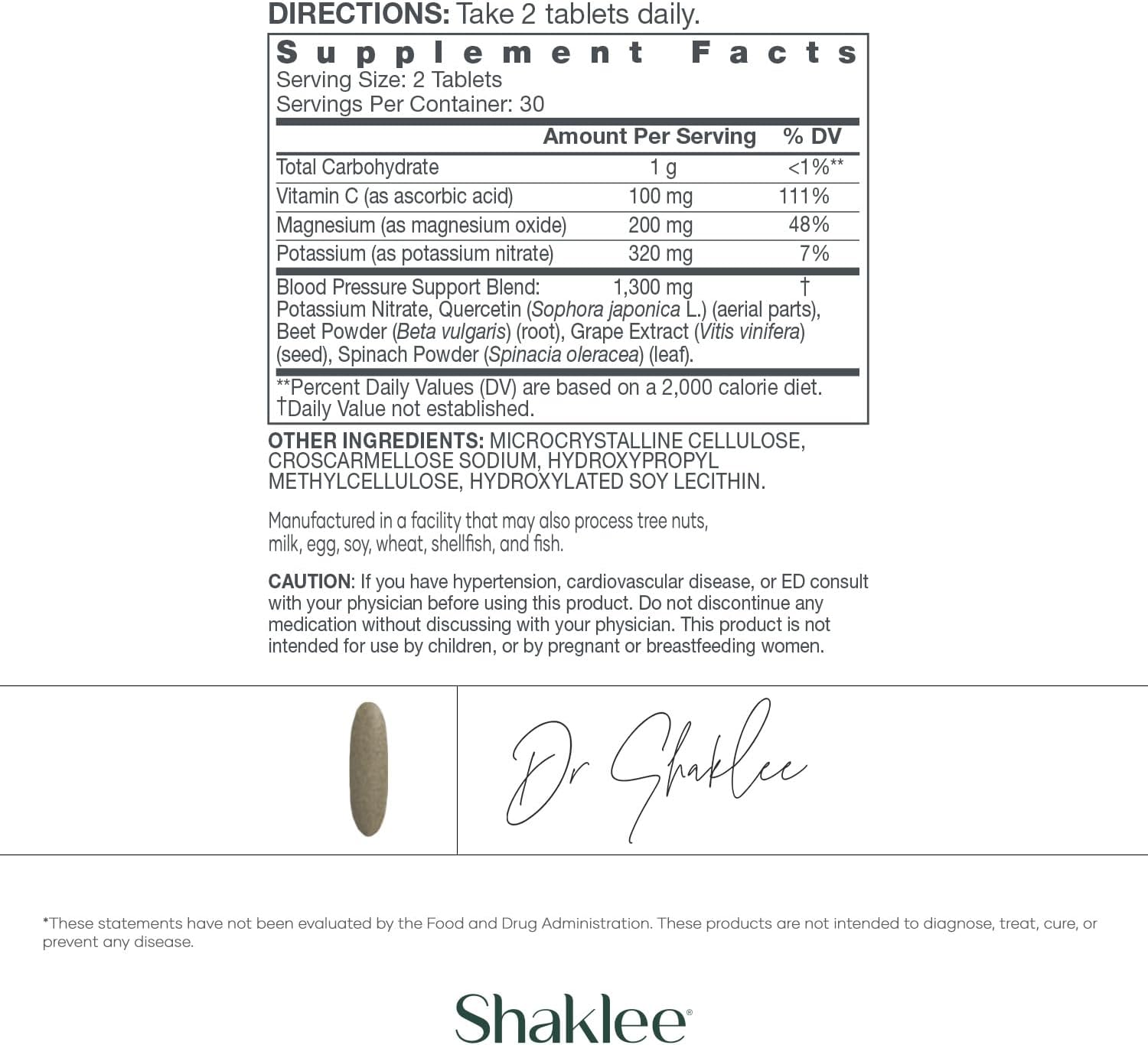 Shaklee Tensión Arterial – 60 comprimidos