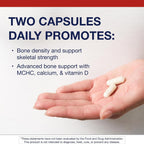 Metagenics Bone Builder Plus - MCHC con Calcio, Fósforo y Vitamina D3 - 90 Cápsulas
