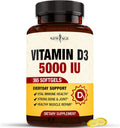 NEW AGE Vitamin D3 5000 IU (125mcg) - 360 Cápsulas Blandas | Apoyo Inmunológico y Salud Ósea