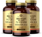 Solgar Levadura de Cerveza 7 ½ Granos con Vitamina B12 - 250 tabletas (Pack de 3)