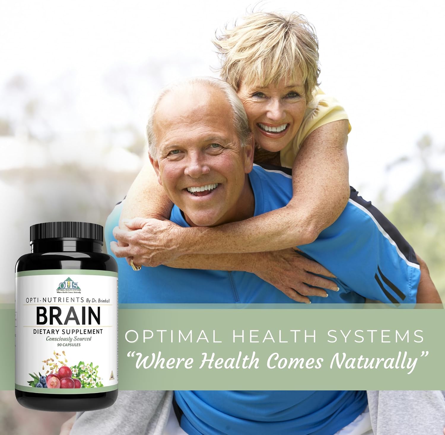 Optimal Health Systems Brain – Complejo Nootrópico Avanzado, 90 Cápsulas
