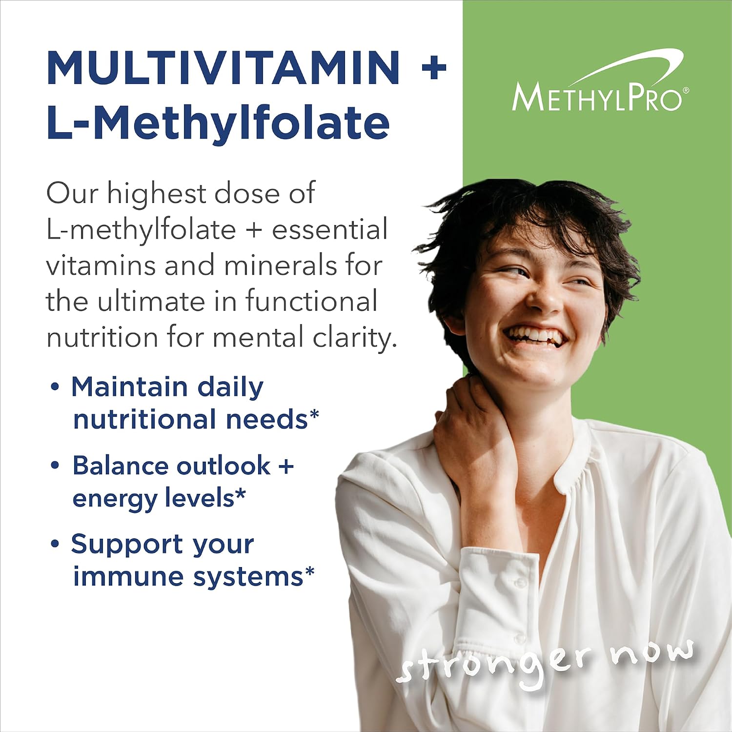 MethylPro Multivitamin + L-Metilfolato 15 mg - 30 Cápsulas