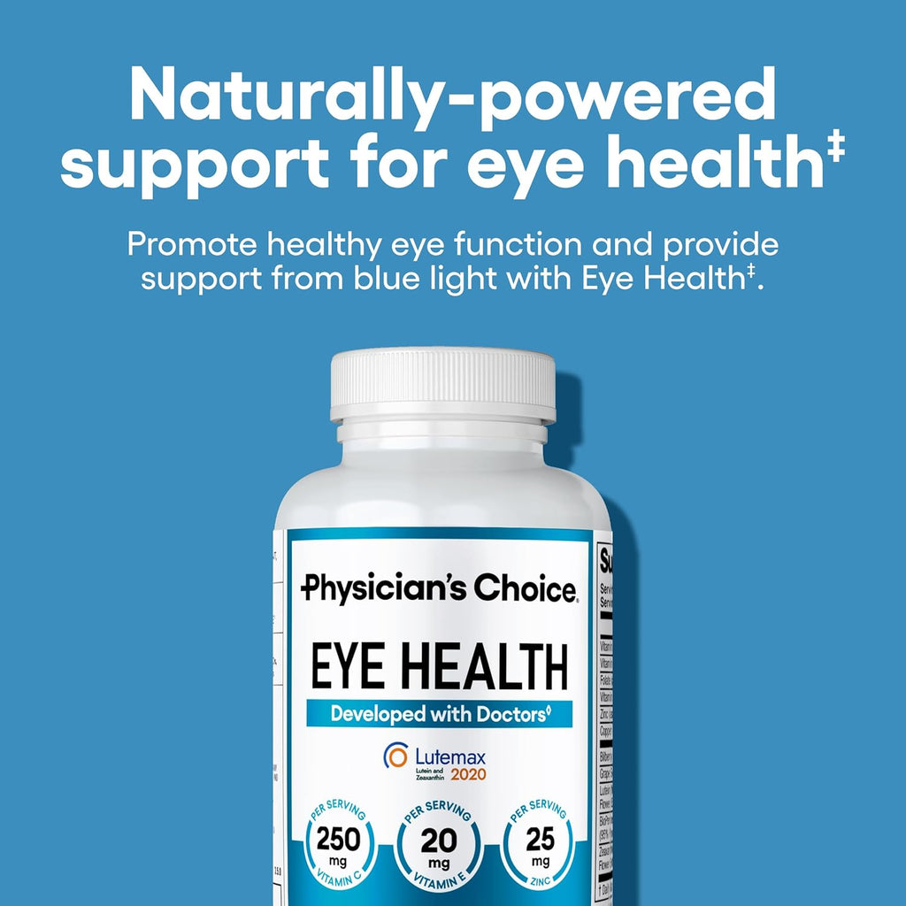 Physician's Choice Salud Ocular - Luteína, Zeaxantina y Arándano - 60 Cápsulas