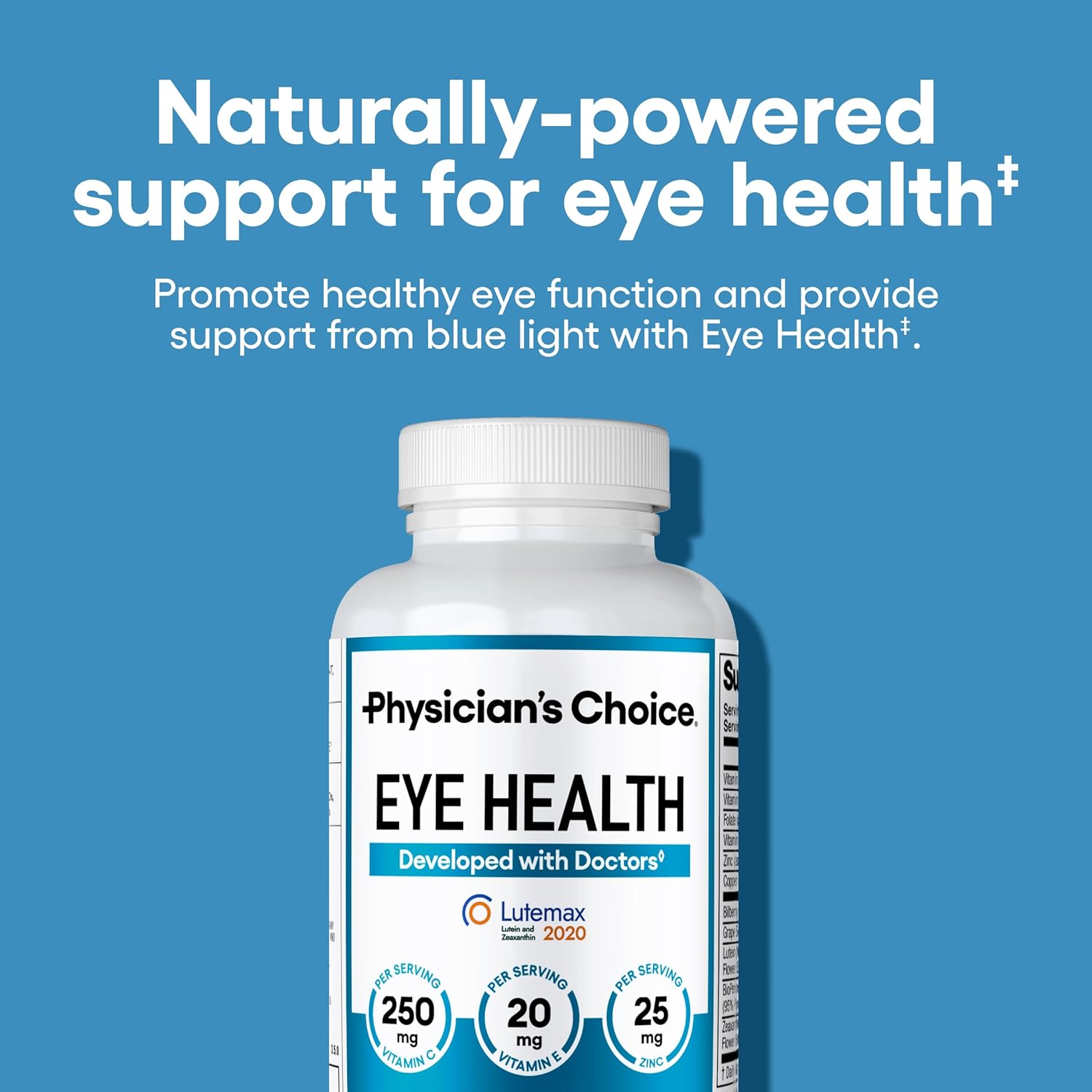 Physician's Choice Salud Ocular - Luteína, Zeaxantina y Arándano - 60 Cápsulas