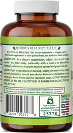 Herbal Secrets Raíz de Diente de León 520 mg – 250 Cápsulas Veganas