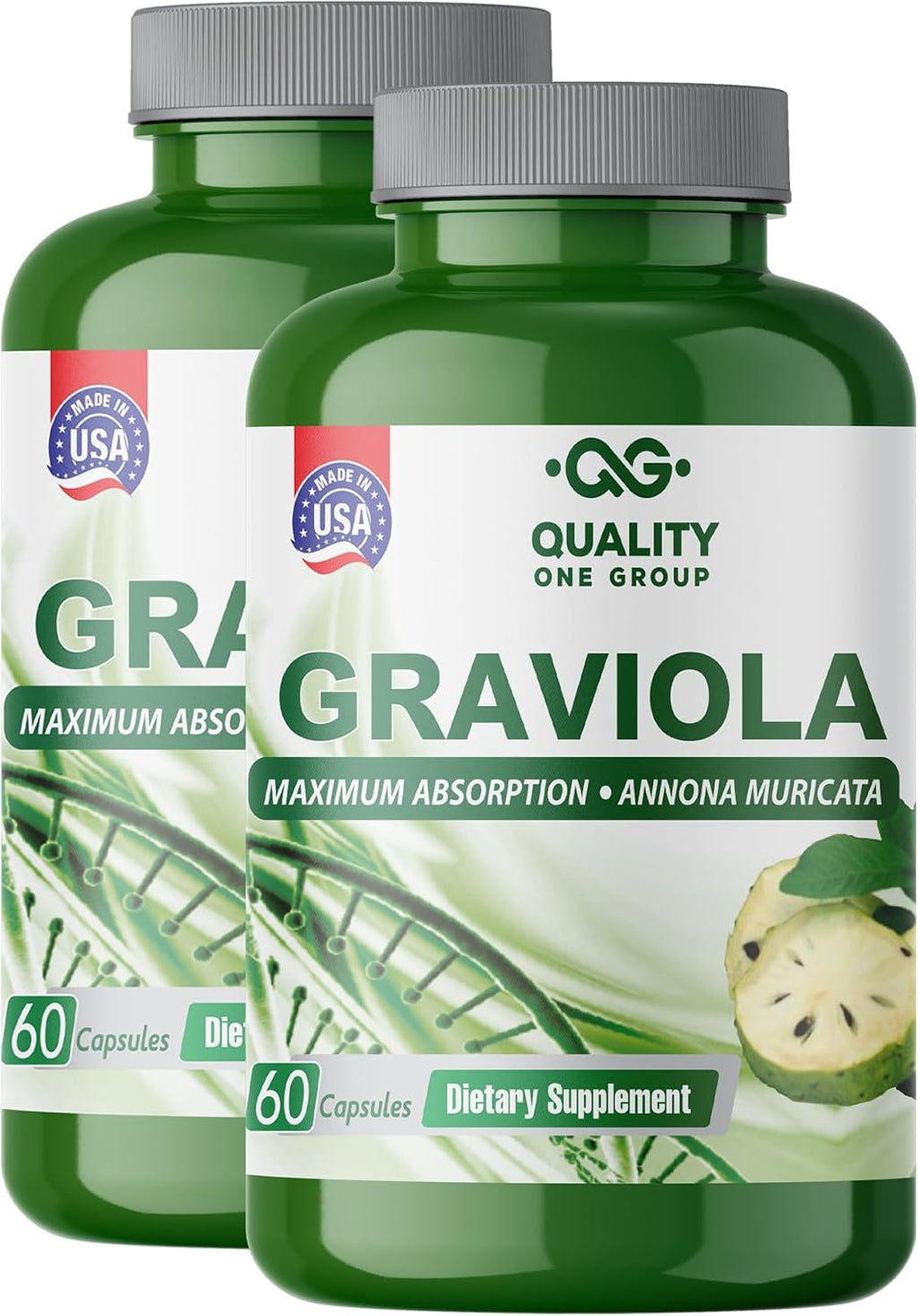 GRAVIOLA MAX - Extracto de Graviola (Annona muricata) - Complemento antioxidante - 2 unidades