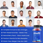 NutraChamps Multivitamínico para Hombres, 240 Gomitas (Pack de 2)