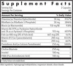 ARG Supervitamina B - Complejo B Completo con Coenzimas B2 y B6 - Hipoalergénico - 120 Cápsulas