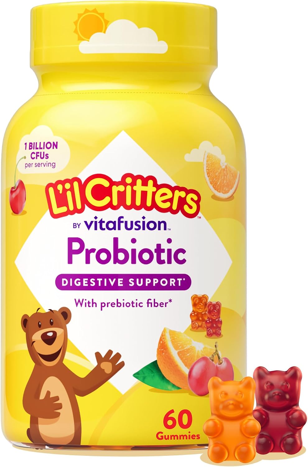 L'il Critters Gomitas Probióticas para Niños - 60 Unidades