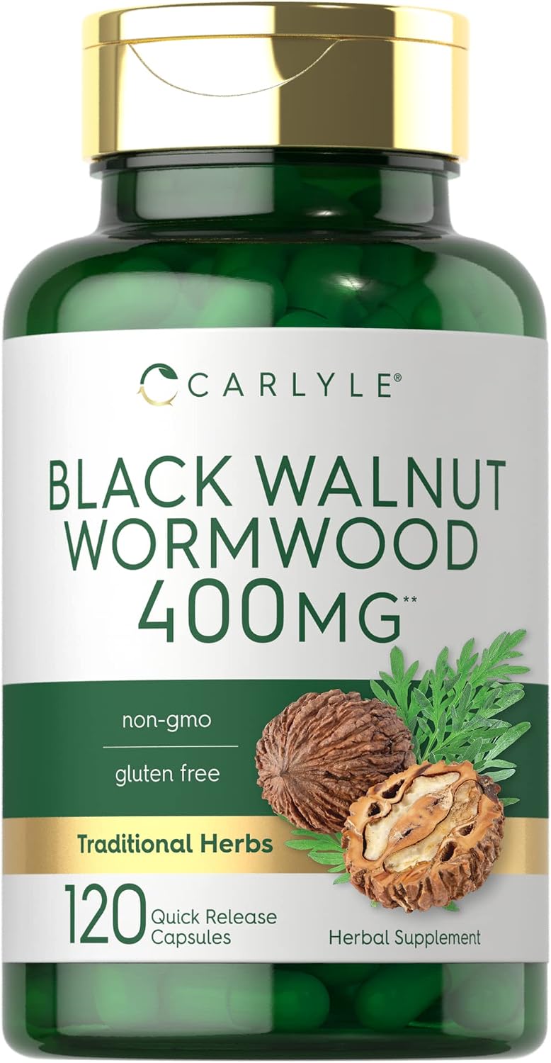 Carlyle Wormwood Black Walnut | 120 Cápsulas | Complejo Herbario