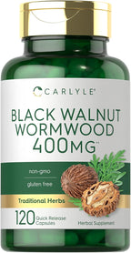Carlyle Wormwood Black Walnut | 120 Cápsulas | Complejo Herbario