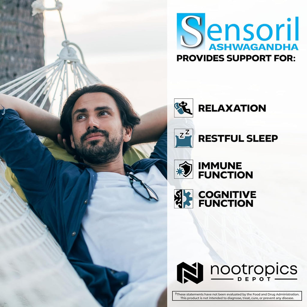 Nootropics Depot Sensoril Ashwagandha 125 mg Cápsulas, 180 unidades