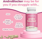 AndroBlocker 8-in-1 Women Supplement with Inositol & Zinc – 60 Cápsulas