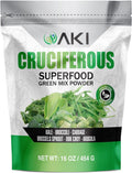 AKI Cruciferous Superfood Green Mix Powder - Mezcla de Verduras Crucíferas (454g)