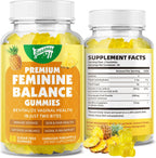 Saajoor Premium Feminine Balance Gummies para la Salud Femenina - Piña Hawaiana - 120 gominolas