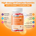 Complejo B Metilado con Vitamina C y Zinc - 120 Gomitas