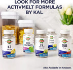 KAL GABA Suplemento, 120 Micro Comprimidos de Disolución Instantánea, Sabor Cereza Natural