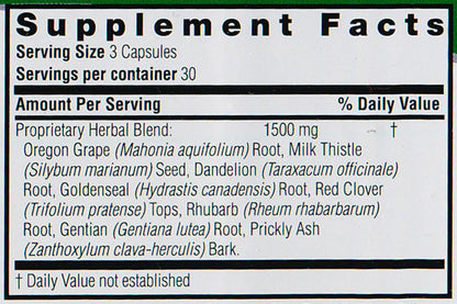 Nature's Answer Apoyo Hepático Combinación Herbal - 1500 mg, 90 Cápsulas – Image 5