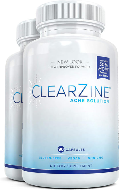 ClearZine Pastillas para el Acné - – Apoyar la limpieza de la piel: Los nutrientes ayudan a reducir la aparición – Image 1