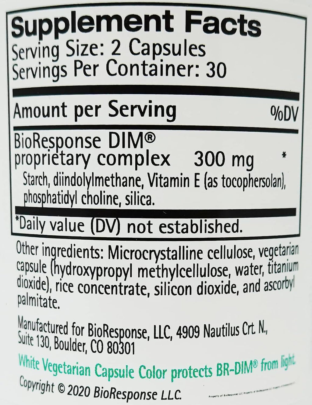 Bioresponse DIM 150 mg, 60 cápsulas (Pack de 2)
