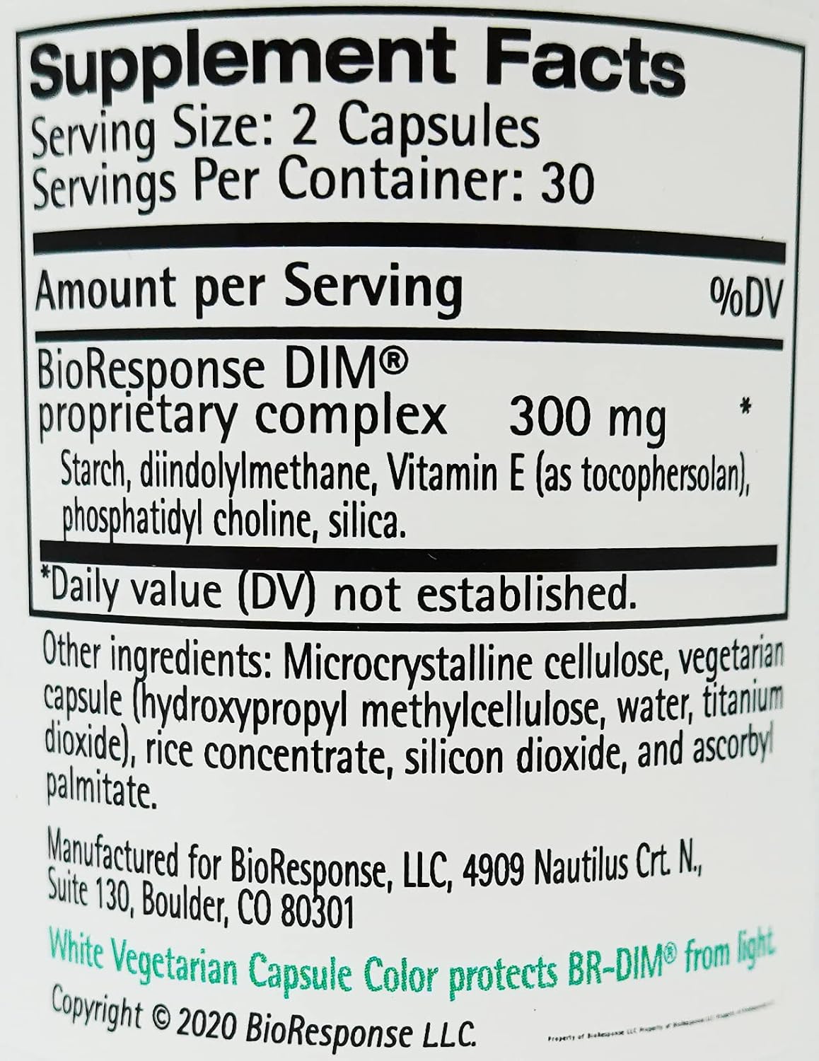 Bioresponse DIM 150 mg, 60 cápsulas (Pack de 2)