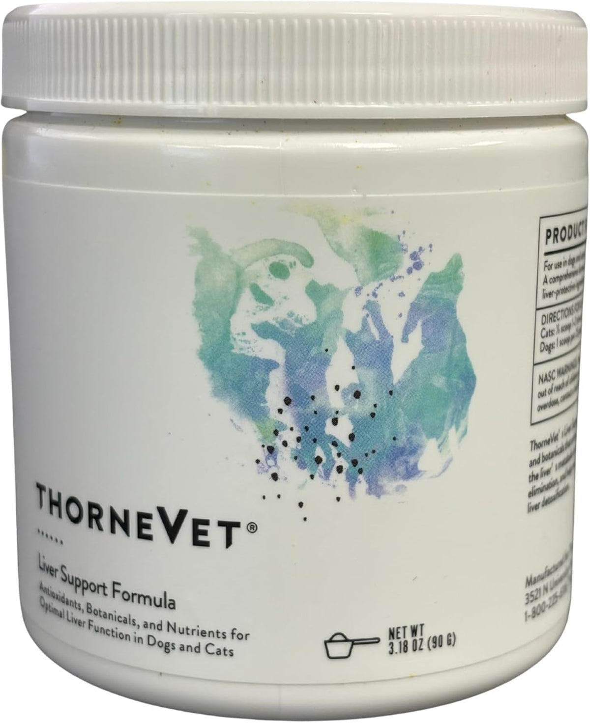 ThorneVET Liver Support Powder – Soporte – CurcuVET (curcumina patentada): Derivada de la cúrcuma, proporciona – Image 1