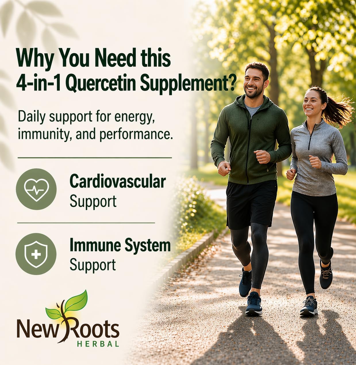 NEW ROOTS HERBAL Quercetin con Bromelina y Rutina - 90 Cápsulas Veganas