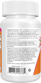NOW Foods Vitamina D-3 50.000 IU, 50 Cápsulas Blandas