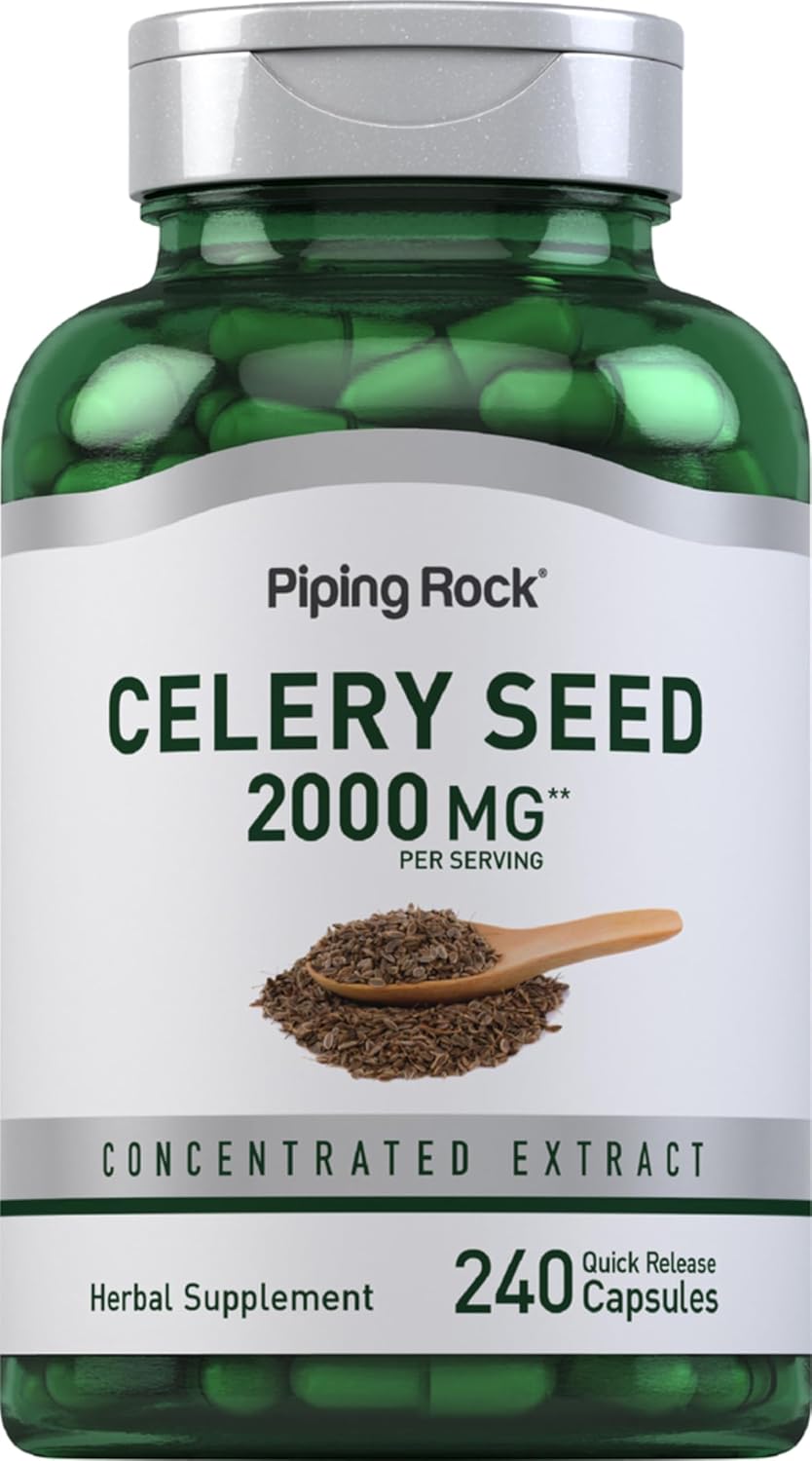 Piping Rock Celery Seed Extract Capsules, 240 Capsules