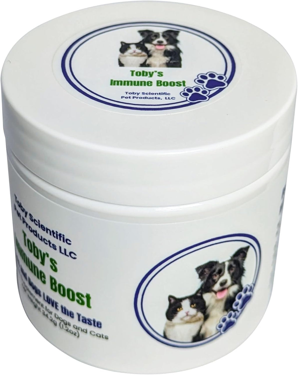 Toby's Immune Boost - Polvo de Metilcobalamina B12, D-Manosa y Levadura de Cerveza para Perros y Gatos