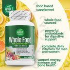 Multivitamínico Integral Hombre y Mujer - Alimentos Integrales + Enzimas, Probióticos y Omega-3 - 3 Unidades