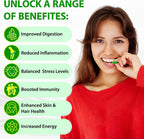 LTQXGT Gominolas de Sea Moss, Bladderwrack, Ashwagandha y Burdock Root - 60 Gominolas Veganas
