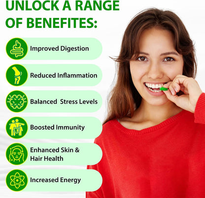 LTQXGT Gominolas de Sea Moss, Bladderwrack, – Ashwagandha: Planta adaptógena que tradicionalmente se ha utilizado – Image 3