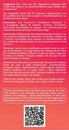 Bio Nutrition Cholesterol Wellness, 60 Cápsulas