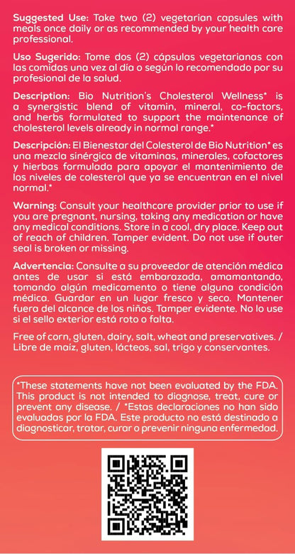 Bio Nutrition Cholesterol Wellness, 60 Cápsulas – Image 4